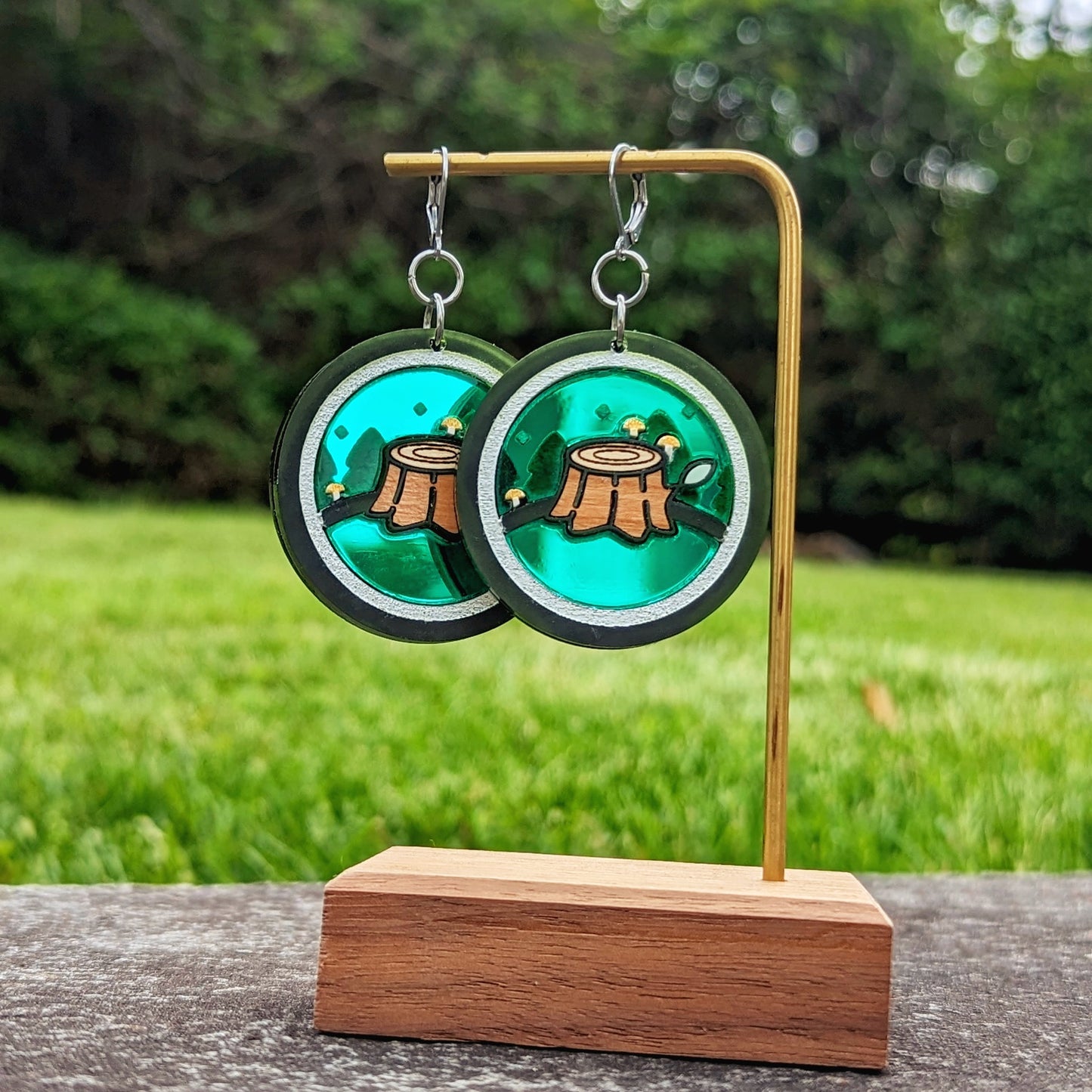 Mossprouts Club Token Statement Earrings