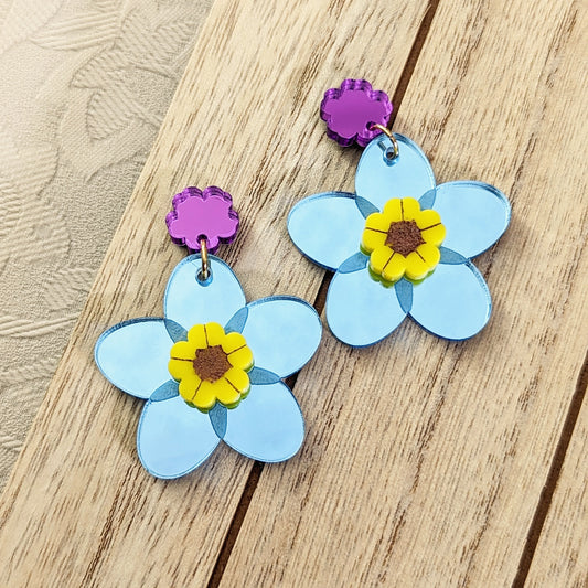 Forget-Me-Not Dangle Earrings