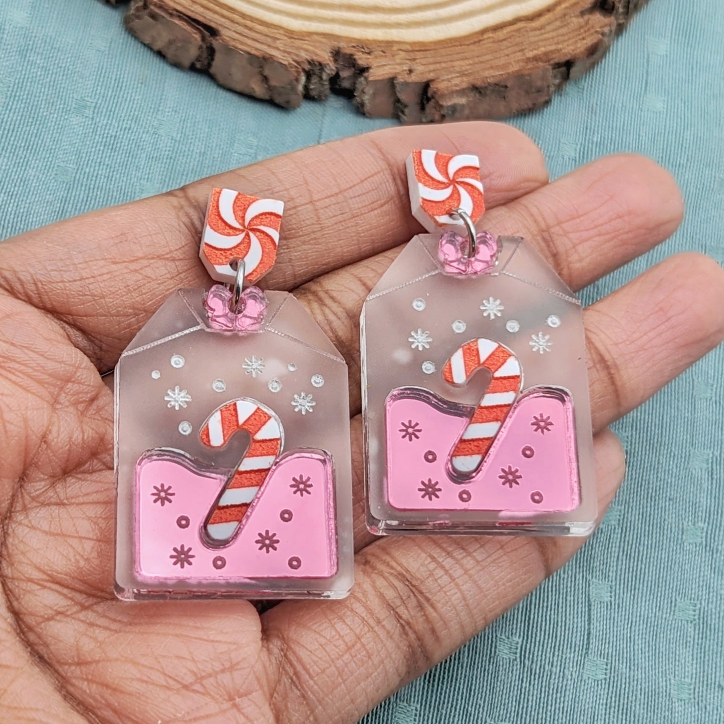 Peppermint Tea Dreamy Acrylic Earrings