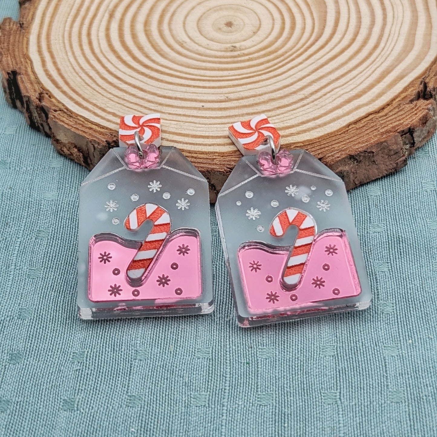 Peppermint Tea Dreamy Acrylic Earrings