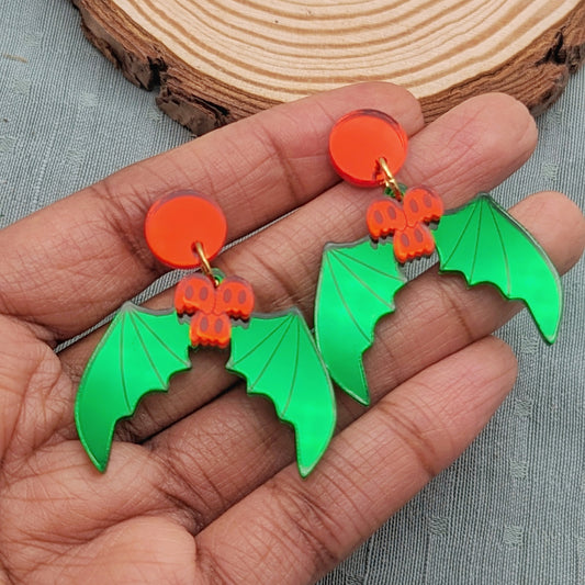 Spooky Holly Winter Statement Earrings
