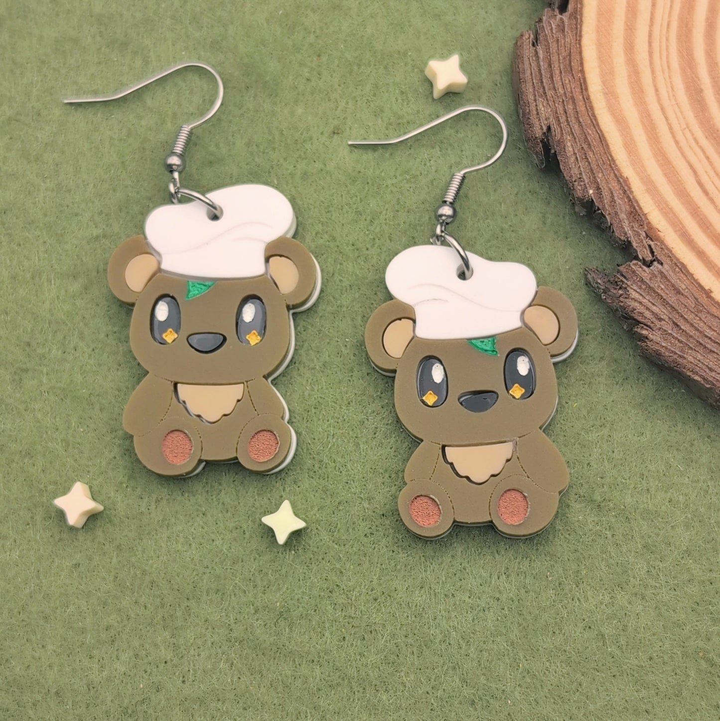 Chef Shade Bear Earrings