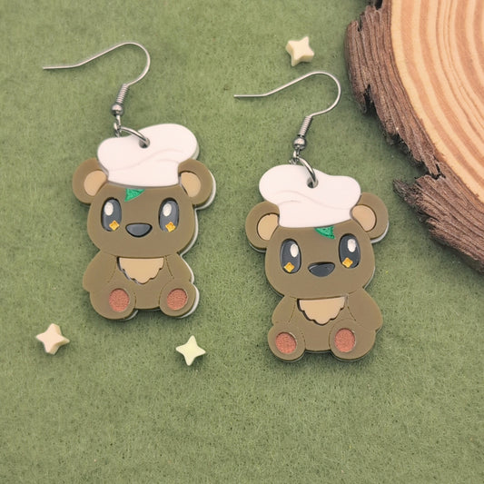 Chef Shade Bear Earrings