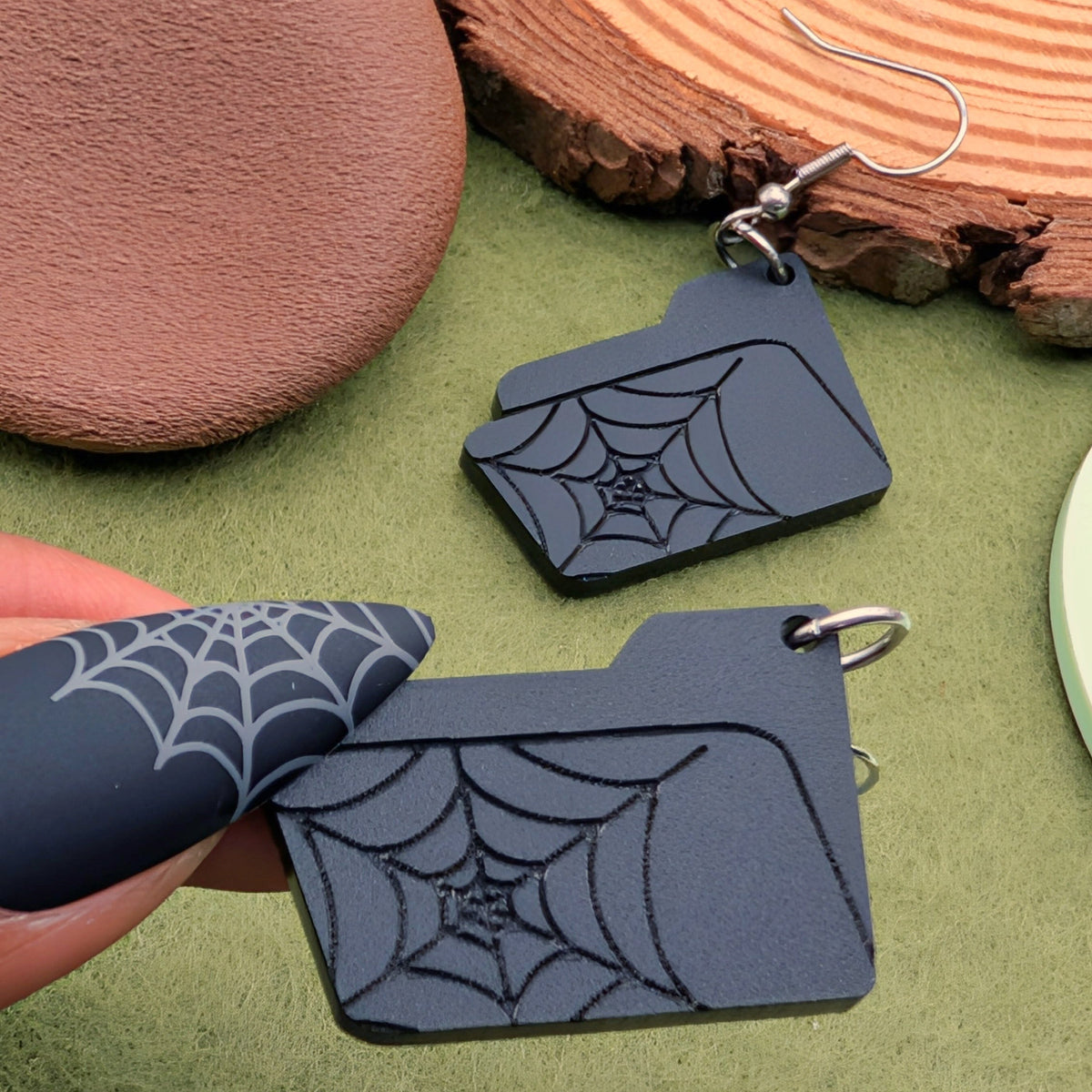 Web Folder Earrings