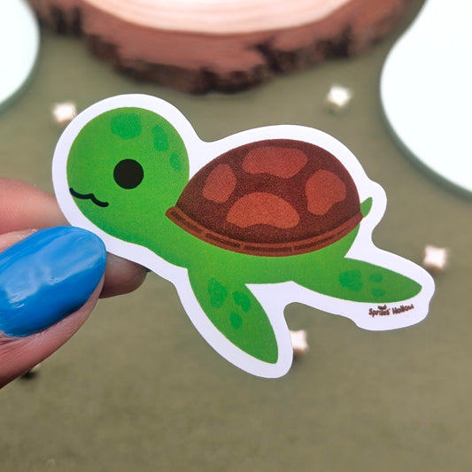 Swimming Turtle Vinyl Sticker