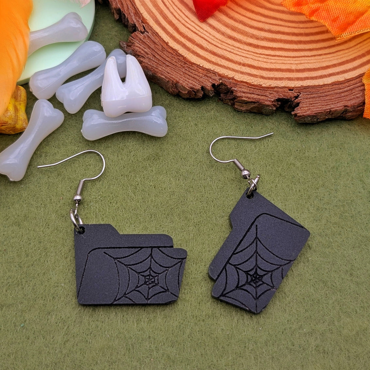 Web Folder Earrings