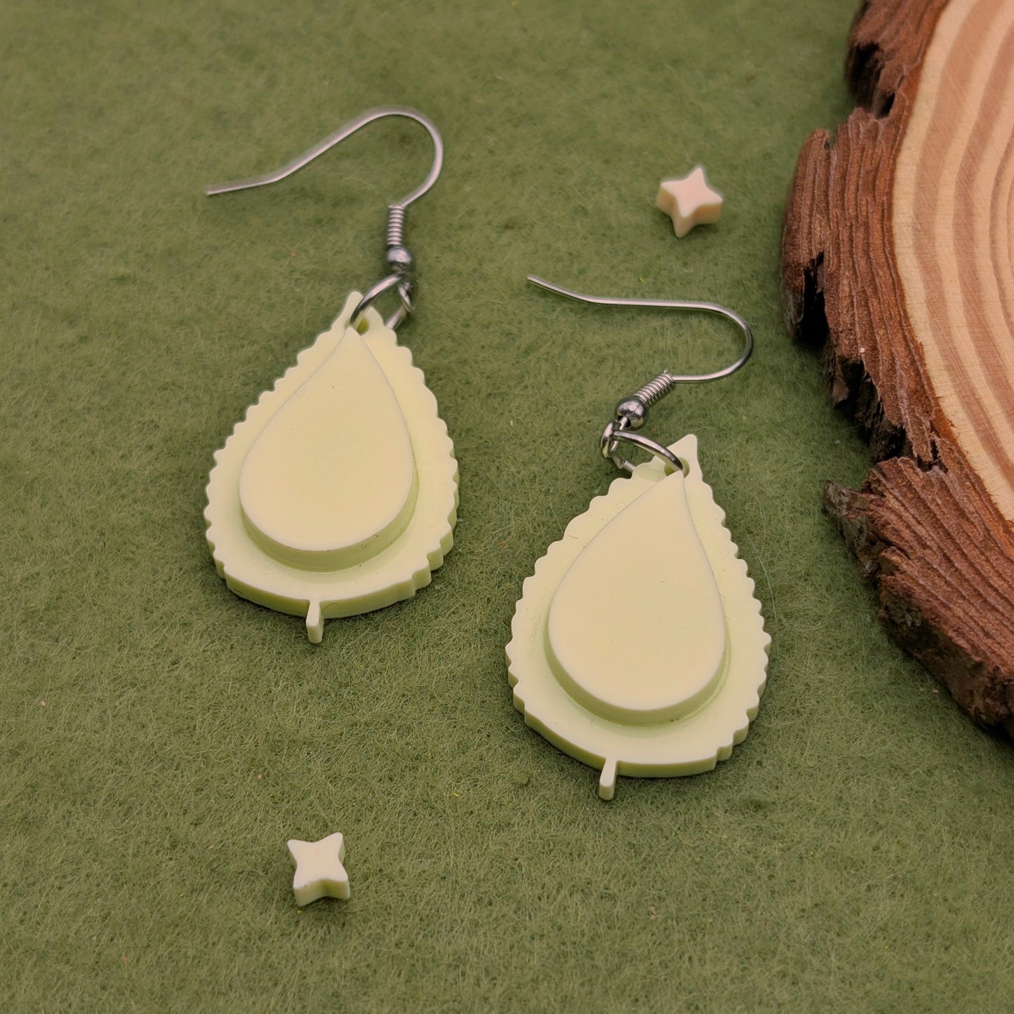 Leaf Ravioli Earrings