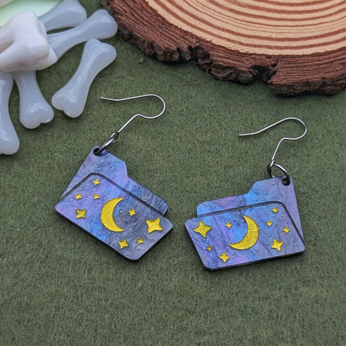 Out of (Storage) Space Folder Earrings
