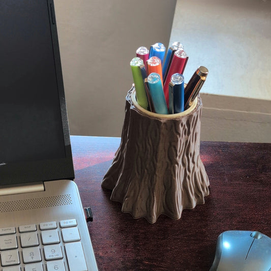 Stump Pen Holder | Whimsical Desk Organizer
