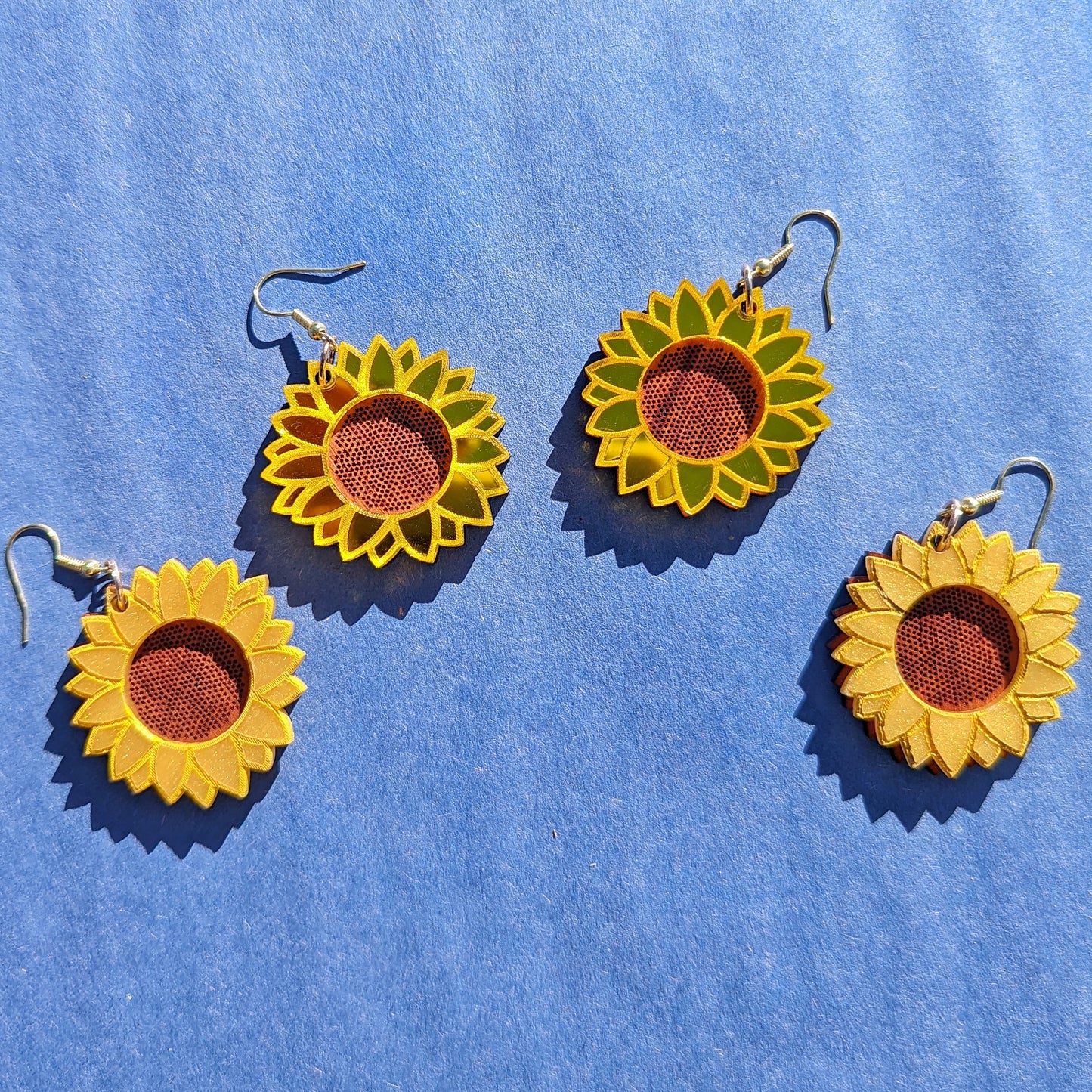 Yellow Sunflower Dangle Earring