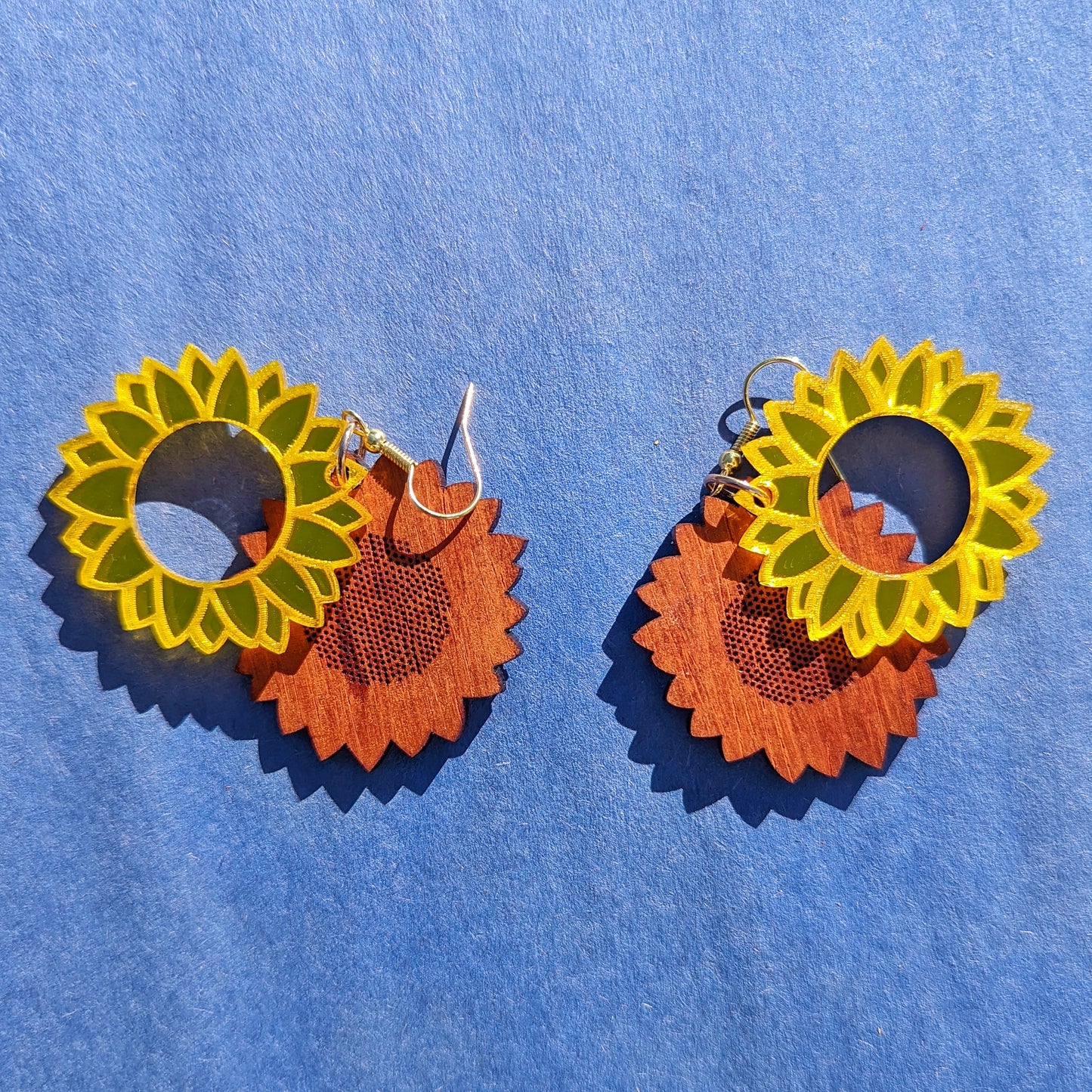 Yellow Sunflower Dangle Earring