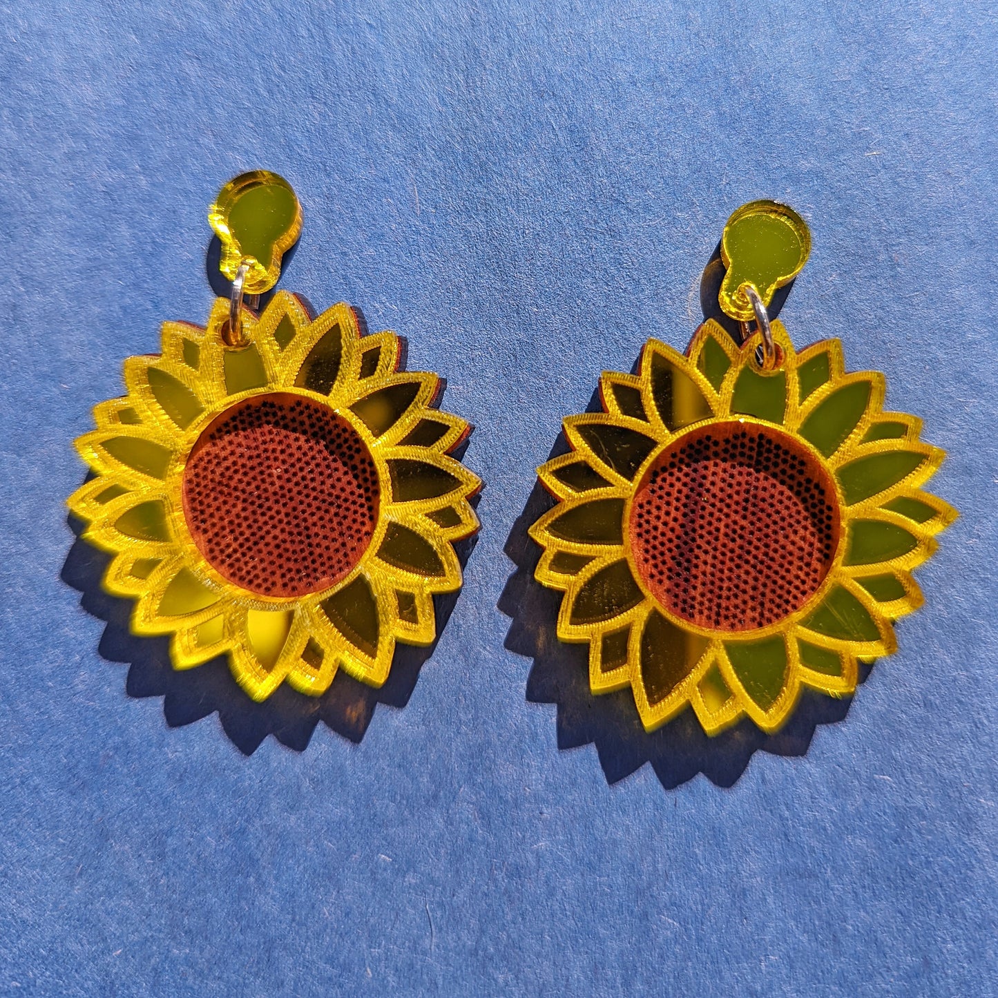 Yellow Sunflower Dangle Earring