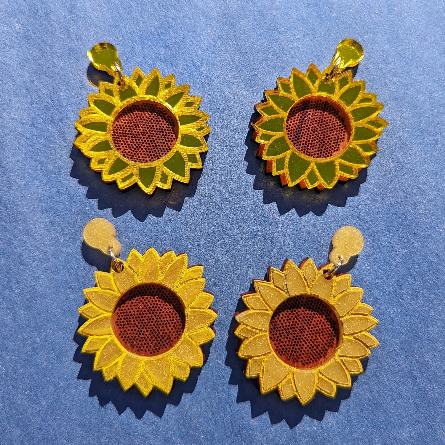 Yellow Sunflower Dangle Earring