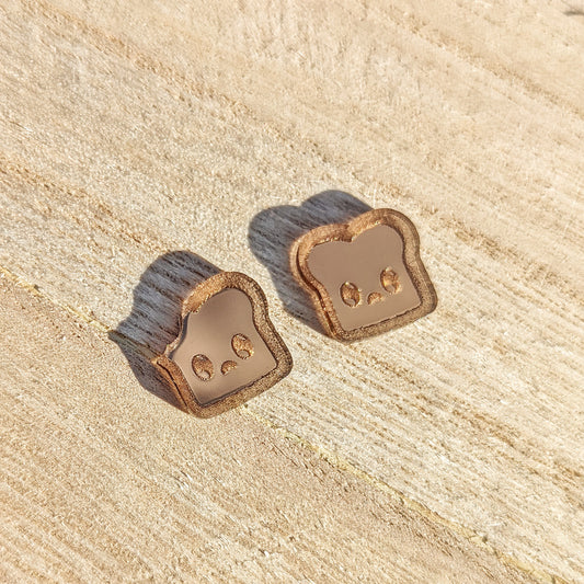 Sad Toast Stud Earring