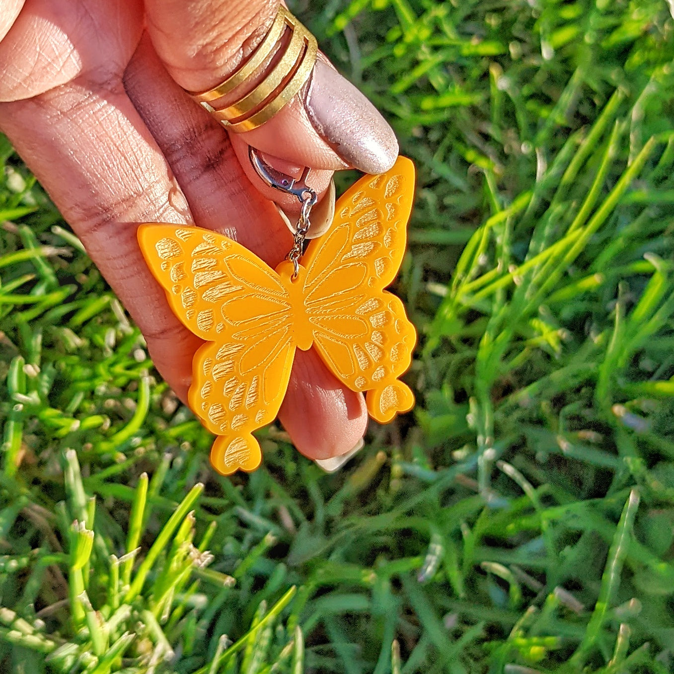 Pastel Butterfly Dangle Earring