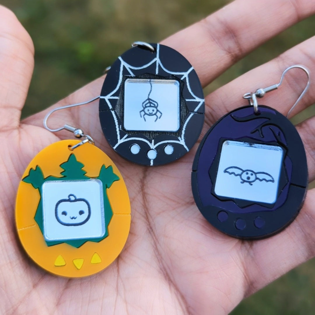 Halloween Virtual Pet Earrings