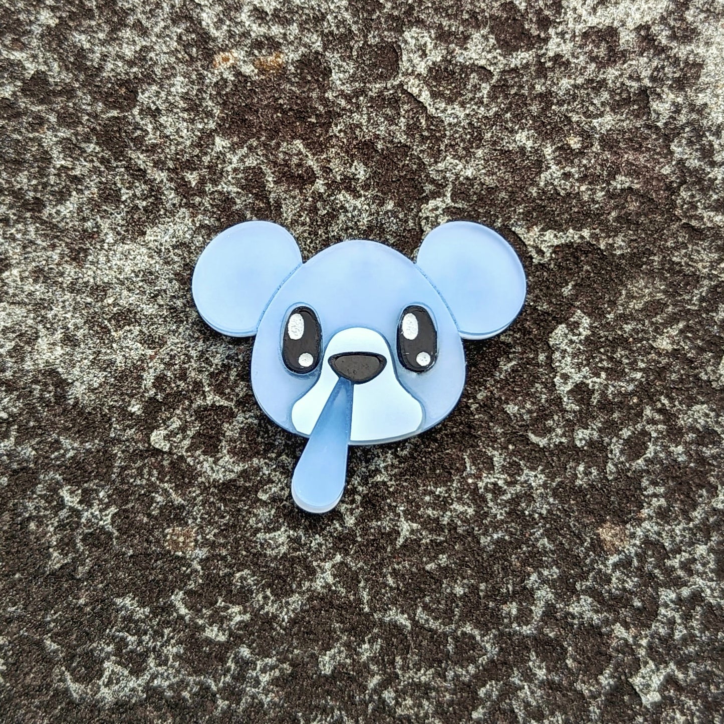 Ice Bear Cute Pastel Blue Earrings