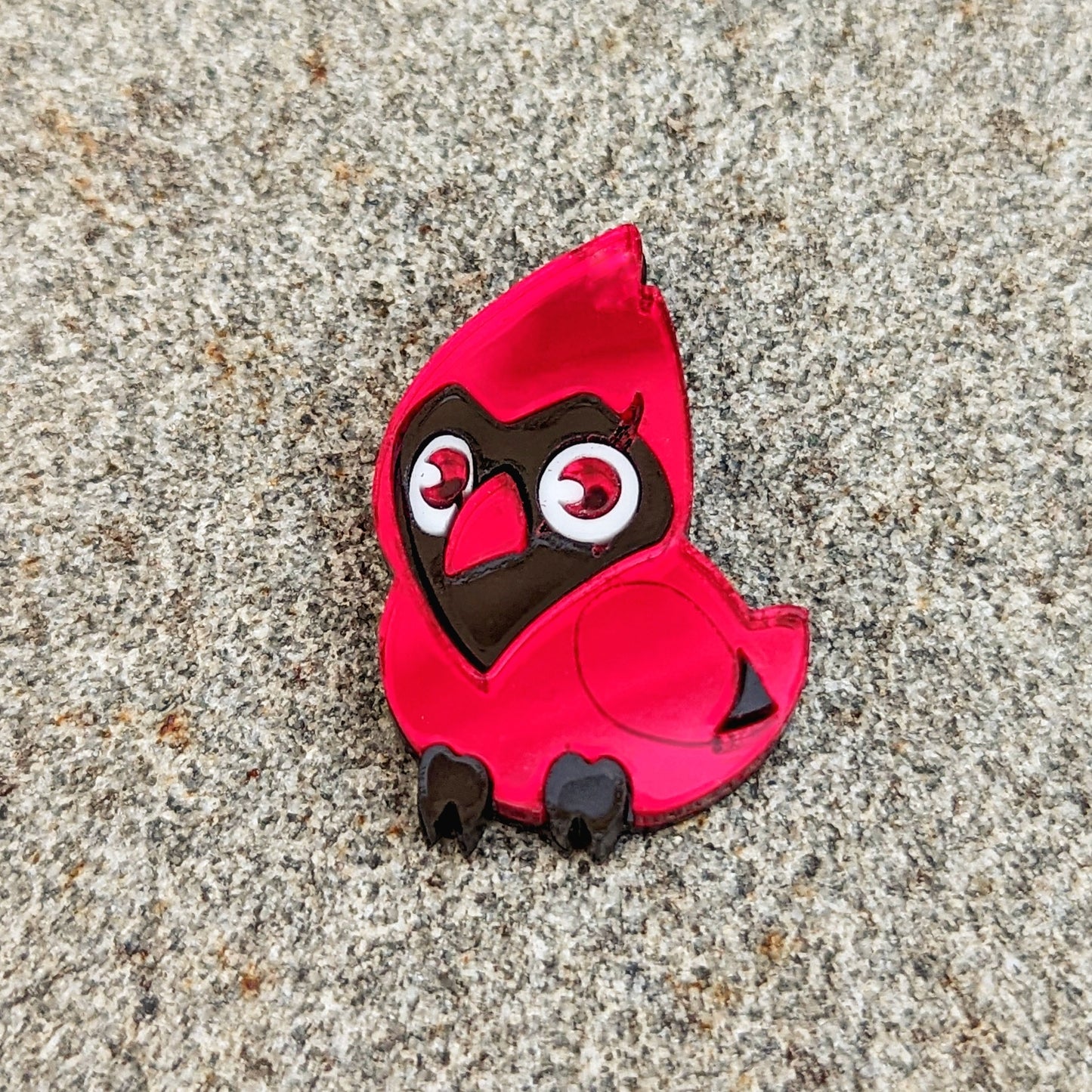 Flapjack Red Cardinal Earrings