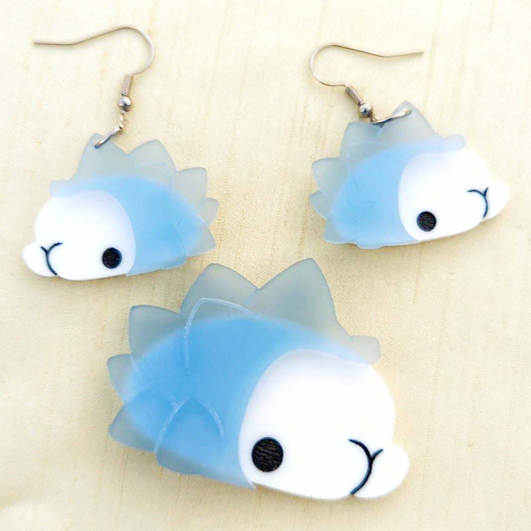 Snow Worm Earrings