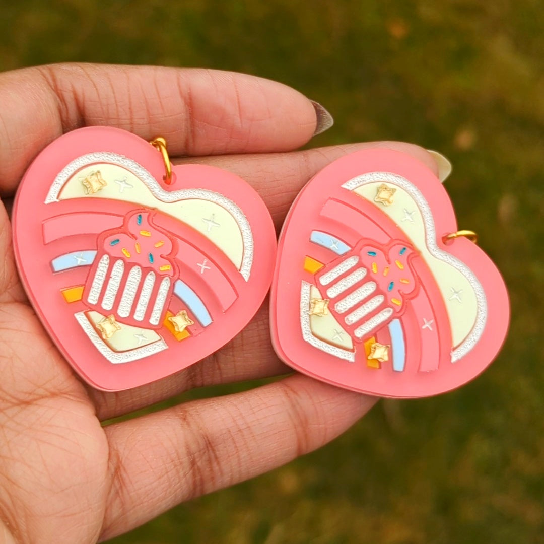 Frunbuns Club Token Colorful Pastel Earrings