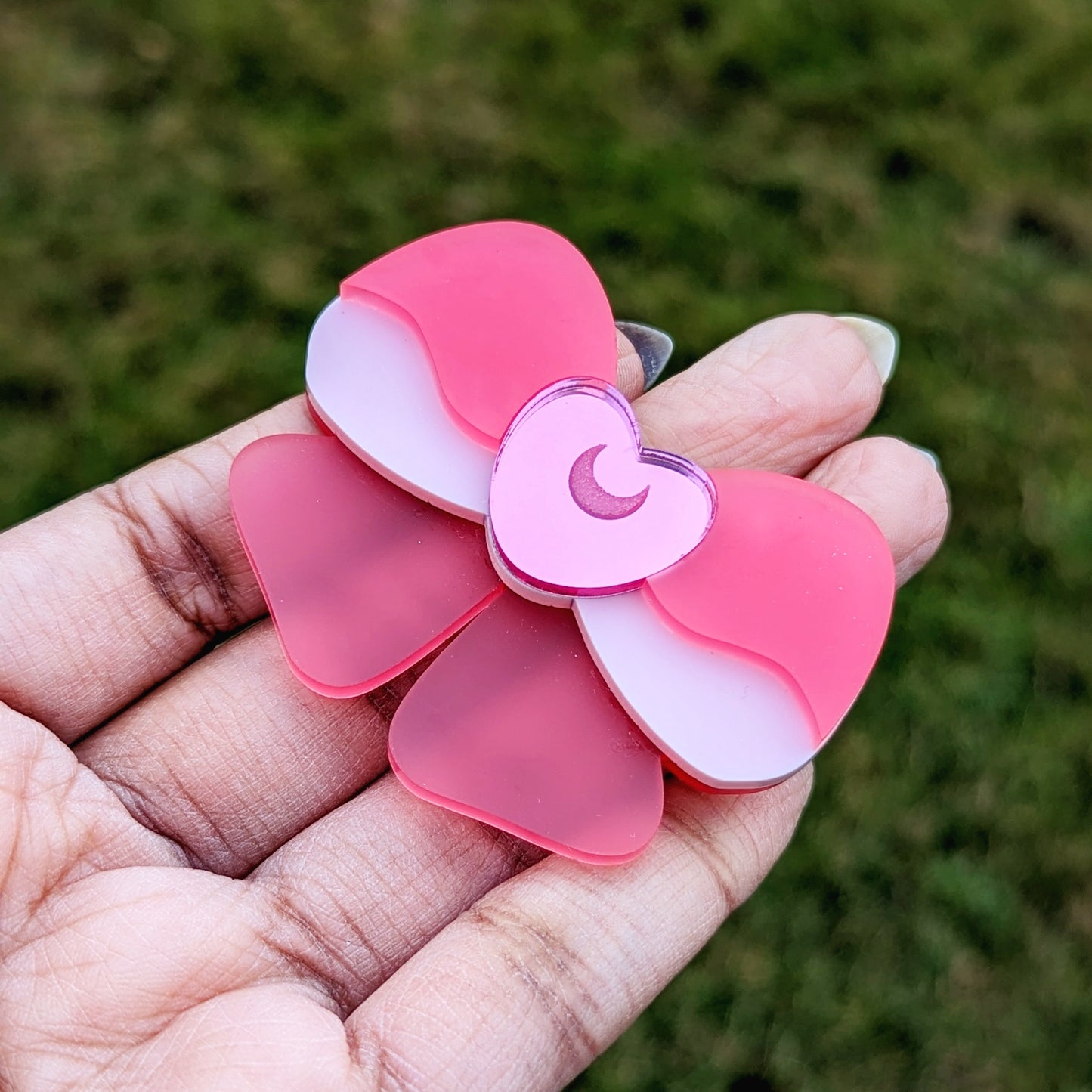 Mini Moon Bow Brooch Pin