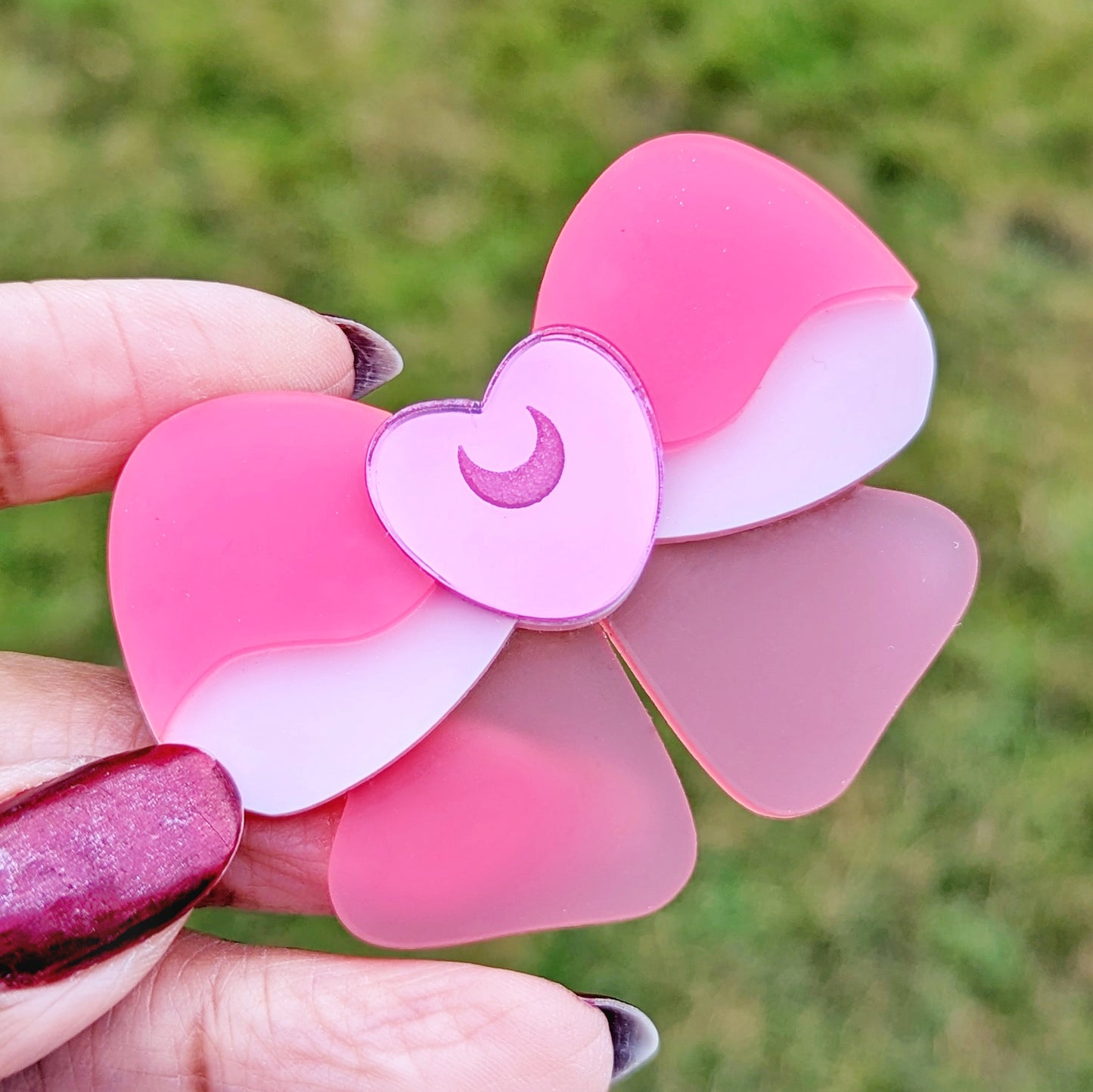 Mini Moon Bow Brooch Pin